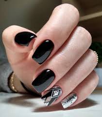 Acrylic Black And Gray Nails Black Square Acrylic Nails Designs Inspirations Chic Better Square Acrylic Nails Acrylic Nail Designs Art Deco Nails