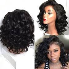 Short stacked bob for curly hair. Shop T Top Hair Big Curl Short Bob Haircut Virgin Remy Human Hair Glueless Lace Front Wig With Baby Hair And Natural Hairline For Women Online From Best Lace Front Wigs On Jd Com