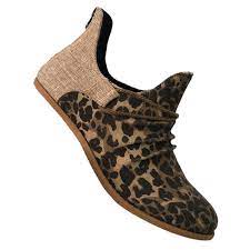 Дамски ботуши зимни дамски със квадратен ток леопардови модни ботуши  Kinggear-discount.news