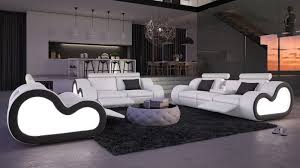 C'est l'une de ces salles que vous êtes fier d'afficher à vos invités et qui est tout aussi. Salon Cuir Lumineux Canape 2 3 Places Fauteuil Atco Gdegdesign