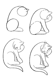 Como dibujar un gato facil para niños los gatos son unos animales con unas características casi sobrenaturales: Pin Von Corina Auf Projects To Try Strichzeichnung Katze Zeichnen Malen Und Zeichnen