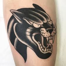 American Traditional Tattoo Sleeve Black And Grey Ben Waara Tattoos On Instagram Thanks Again Tony Panther Panthertattoo Tattoo T Traditional Tattoo Traditional Tattoo Sleeve Traditional Panther Tattoo