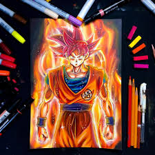 1 642 Likes 33 Comments Harry Art Harryart On Instagram New Drawing New Video Is On My Channel Check It Out Cool Artwork Anime Artwork Dragon Ball