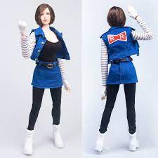 Tym132 1/6 Scale Android 18 Vest Skirt Shirt Clothes Set With Combat Shoes  Extra Hands Model For 12'' Female Action Figure - Military Action Figures -  AliExpress