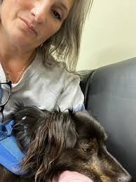 Took our Khloe to my friend Doc Miller this morning. He's been taking care  of our dachshunds for over 40 years an amazing veterinarian.