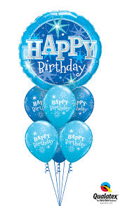 Maybe you would like to learn more about one of these? Happy Birthday Blue Bouquet Helium Filled Foil Balloon