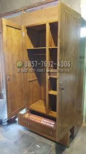 Sano lemari pakaian minimalis 2 pintu geser sliding cermin kayu olahanrp3.599.000: Keunggulan Lemari Pakaian Kayu Solid Jati Jatibagus Furniture