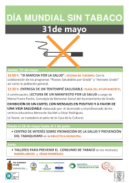 31 de mayo de 2021. Dia Mundial Sin Tabaco 2018 Noticia Ayuntamiento De Grado