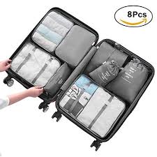 Travel Organizer Packing Cubes Compression Packing Bags High Quality 290 Polyester Fabr Travel Bag Set Travel Luggage Organization Luggage Organization