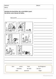 Er soll heute das laub zusammen rechen. 30 Bildgeschichten Ideen Bildgeschichte Bildergeschichte Bildergeschichten Grundschule