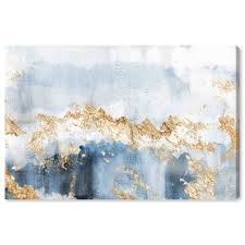 See more ideas about abstract, art, canvas prints. Runway Avenue Abstract Wall Art Canvas Prints Eight Days A Week Watercolor Blue Gold Walmart Com Walmart Com