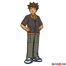 Master guide to drawing anime. How To Draw Brock From Pokemon Anime Sketchok