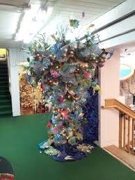 Themed Christmas Tree Under The Sea At The Pool Place In Knoxville Tn Christmas Tree Themes Mermaid Christmas Beach Christmas