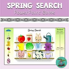 Christmas, winter & valentine's day. Spring Search Digital Game For Teletherapy Speech Therapy Categories Vocab