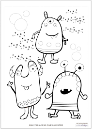 Malvorlage Monster Ausmalbild Kleine Monster Kleine Monster Monster Malen Monster Basteln