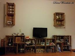 Wohnwand Aus Weinkisten Weinkisten Kiste Weinkiste