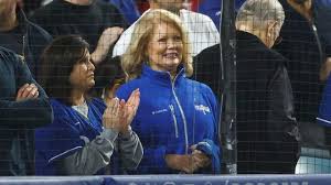 Mary Hart at Dodgers games, a devoted fan
