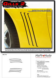 Details About Gills 2 Vent Insert Stripe Decal 3m Vinyl Graphic Gm Ls Lt Ss 2014 Chevy Camaro