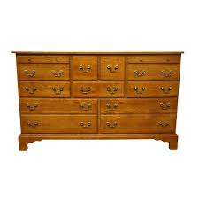 Early American Keller Furniture Chestnut Creek Collection Solid Oak Double Dresser Solid Oak Lowboy Dresser Oak Dresser