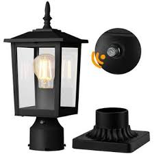 Enjoy free shipping on most stuff, even big stuff. Cinoton Ish09 M831982mn Dusk To Dawn Outdoor Post Light Fixtures Modern Exterior Post Lantern 6 Inch With Pier Mount Base Exterior Lamp Post Lantern H