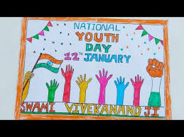 Share a poster of bisf 2021 in your social media. National Youth Day Drawing National Youth Day Poster Drawing National Youth Day Poster Youth Day Youtube