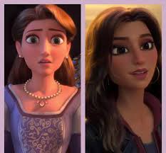 Does anyone else think Rapunzel's real mom and Shank from Wreck it Ralph  look alike? : r/Tangled