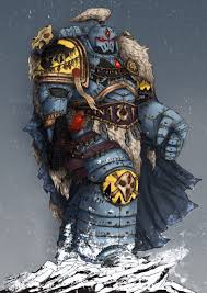 Bjorn The Fell Handed Art Artstation Space Wolf Captain Thomas Shirley Space Wolves Warhammer 40k Space Wolves Warhammer 40k Artwork