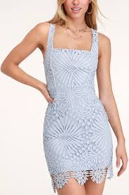 Heart Strings Light Blue Lace Mini Dress Light Blue Lace Dress Blue Lace Mini Dress Light Blue Mini Dress