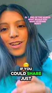 In a nutshell 🌰 that is me… 👋 🙏 ❤️‍🔥 How about you? Tell us about you  in the comments…, Q: If it was the End of the world 🌎 …, Song ID: Sharyn  Maceren