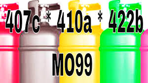 refrigerant properties and charging r410a r407c 422b 438a mo99