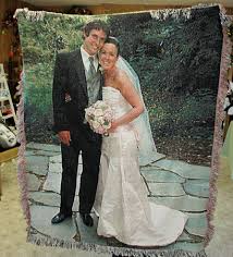 Open the package and await the ear to ear smile that follows. Wedding Photo Blanket Personalized Photo Blankets