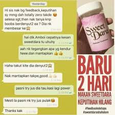 So aku rasa sebab jamu kak km itu la. Jamu Sweet Dara Kak Km Original Hq