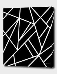 Black and white abstract art gives you an incredible amount of freedom in terms of decor. Classic Black White Geo 1 Geometric Decor Art Canvas Print By Anita S Bella S Art Numbered Edition From 59 Curioos In 2021 Wall Paint Patterns Wall Art Diy Paint Black Painted Walls