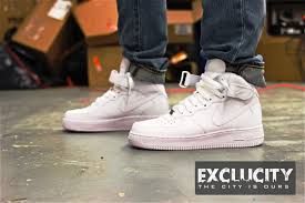 All Black Air Force 1 On Feet Nike Air Force 1 High Top White On Feet Ecosport