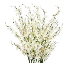 Each stem has 3 open heads and 1 bud with green leaves.colour: Tyeerdec Artificial Orchids Flowers 10 Pcs Silk Fake Orchids Flowers In Bulk Orquideas Flowers Artificial For Indoor Outdoor Wedding Home Office Decoration Festive Furnishing Milky White Silk Flower Arrangements