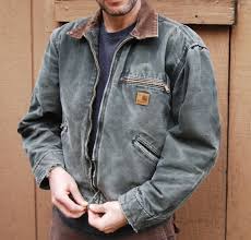 Vintage Carhartt Detroit Jacket Olive Green Heavy Cotton Etsy Carhartt Detroit Jacket Carhartt Jacket Carhartt T Shirt