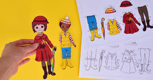 Then, just cut them out, fold down the tabs on the clothes, and have fun. Buy Dressing Paper Dolls Cheap Online