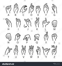 Black And White Free Printable Sign Language Alphabet Vector Language Of Deaf Mutes Hand American Sign Language Asl Alphabet Art Ad Ad Mutes Hand Sign Language Alphabet Sign Language American Sign Language