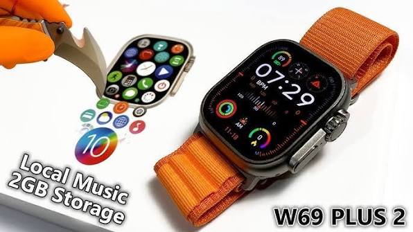 W69 Plus 2 SmartWatch Unboxing & Full Review (2GB Storage, Local Music, Gallery and More) - ASMR