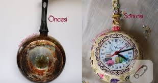 Eski Tavadan Saat Yapimi How To Make The Watch From The Pan Kendin Yap Orme Bebekler Urunler