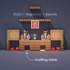 Looking To Brew Some Trouble Or Are You Just In Need Of A Health Potion Here Are Three Different Minecraft Furniture Minecraft Interior Design Minecraft Room