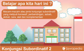 Apakah terdapat konjungsi antar kalimat? Jenis Jenis Konjungsi Subordinatif Dan Contohnya Siswapedia