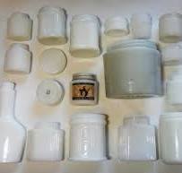 Milk Glass ~ Antique & Vintage Cold Cream, Salve & Ointment Jars