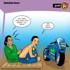 Gambar kartun lucu rossi kekinian download now 18 gambar kartun vale. Gorila Sport Valentino Rossi Semakin Sulit Mengembalikan Performa