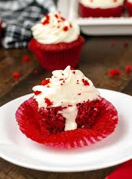 The best, classic, light and fluffy, soft and moist red velvet cupcakes recipe from scratch, topped with tangy cream cheese frosting, homemade with simple ingredients. Red Velvet Cupcakes Cream Filled Mama Needs Cake