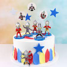 Pembayaran mudah, pengiriman cepat & bisa cicil 0%. 6pcs Set Ultraman Super Hero Action Figure Kids Toys Gifts Cake Topper Decor Shopee Indonesia