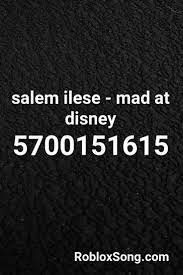 Salem Ilese Mad At Disney Roblox Id Roblox Music Codes Roblox I M Mad At Disney Disney Songs