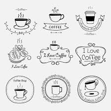Hand Drawn Coffee Shop Clipart Set Coffee Logo Art Drawing Etsymktgtool Illustration Digitaldownload Ou Coffee Doodle Shopping Clipart How To Draw Hands