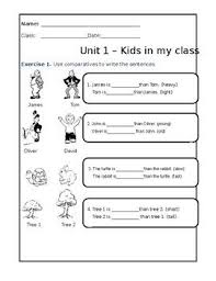 Comparative Adjectives Worksheet For Primary Students Adjective Worksheet Comparative Adjectives Worksheet Comparative Adjectives