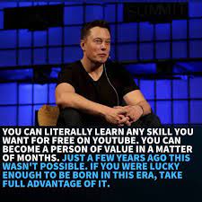 Elon Musk Fan Page On Instagram What S Stopping You From Learning Follow Elon R Elon Musk Quotes Quotes By Famous People Motivational Lines